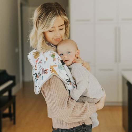 Cotton Muslin Burp Cloth 2 Pack - Woof - Little Unicorn | Maisonette