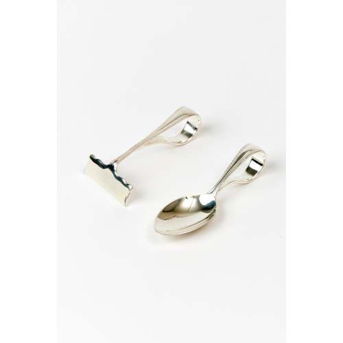 STERLING BABY SPOON & PUSHER