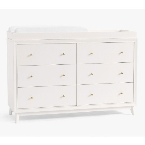 Sloan 6-Drawer Dresser & Topper Set (55w x 18d")