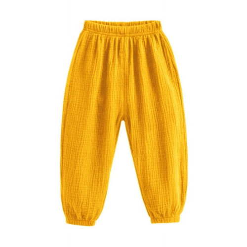 Fesfesfes Toddler Summer Pants Mosquito-Proof Pants Loose Boys And Girls Pants Thin Double-layer Yarn Baby Lantern Pants Light And Breathable Pants