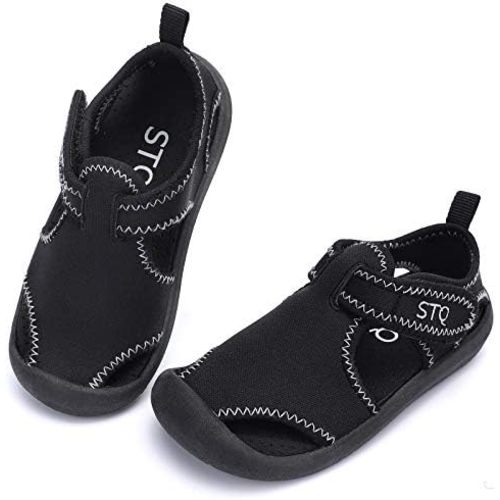 STQ Boys Girls Water Shoes Quick-Dry Slip on Beach Swim Pool Sandals(Toddler/Little Kid)