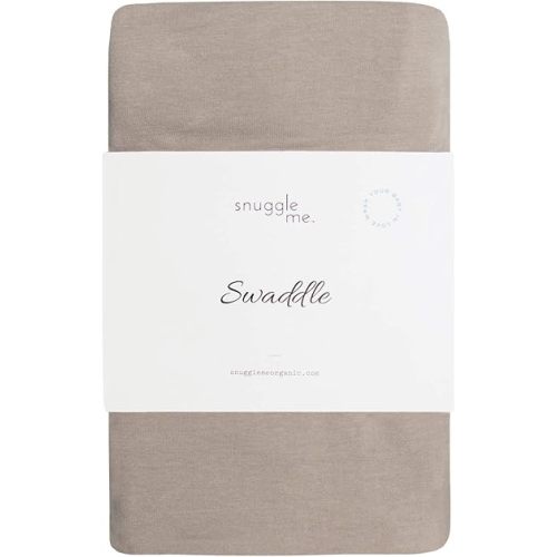 snuggle me Swaddle | Organic Cotton Swaddle Blanket, Soft Stretch, 47 x 47 inches (Birch)