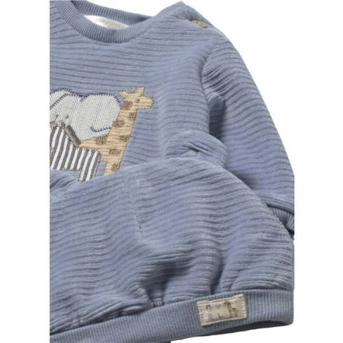 Newborn 3 piece Corduroy Knitted Tracksuit, Blue - Mayoral | Maisonette