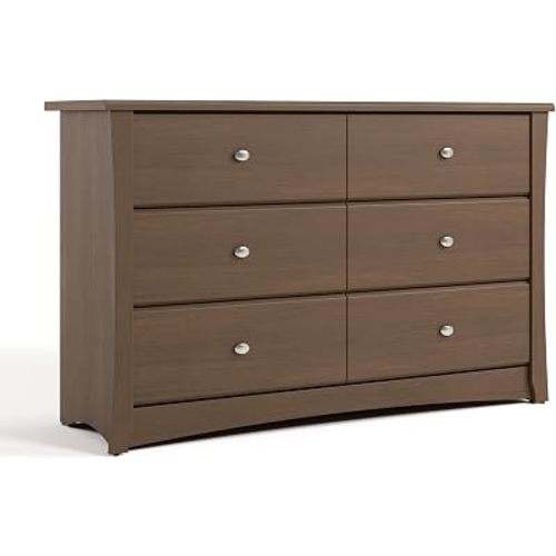 Storkcraft Crescent 6-Drawer Dresser, Hazelnut