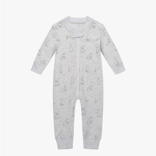 Owlivia Organic Cotton Baby Boy Girl Zip up Sleep 'N Play Pjs, Footless, Long Sleeve