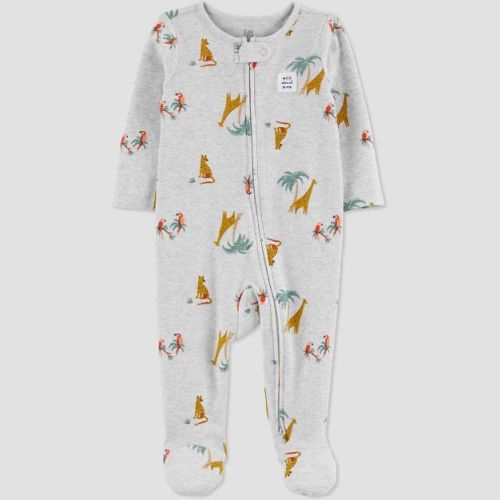 Baby Safari Footed Pajama - Just One You® made by carter's Heather Gray