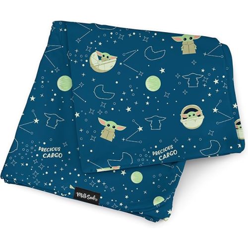 Milk Snob Star Wars Baby Boy and Girl Swaddle Blanket, Soft Receiving, Security Bed and Play Blanket, Toddler and Infant Baby Bedding Registry and Shower Gifts (The Child) 34*34 inches