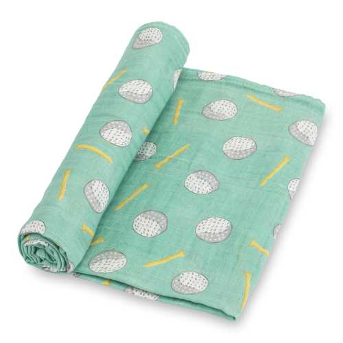Baby Muslin Swaddle Blanket 47x47 Hole In One