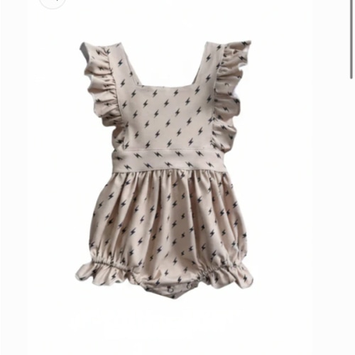 Olivia Lightning Bolt Romper | Matching Sibling Outfits – Rippers & Rascals