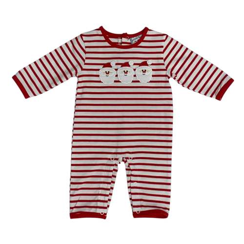 Three Sisters Santa Applique Boys Romper 801 5208