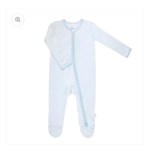 Paty Striped Zipper Footie Sleeper- Blue – Littles on 5th