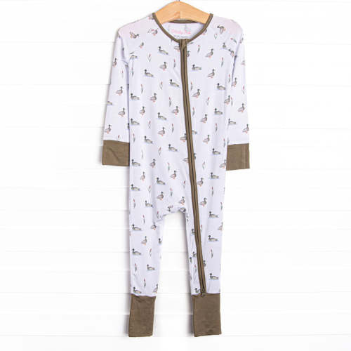 Migrating Mallard Bamboo Zippy Pajama, Green – Stitchy Fish
