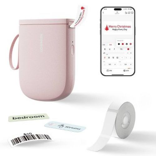 Niimbot D11 Portable Bluetooth Label Printer 300DPI Rechargeable Inkless&nbsp;Pink