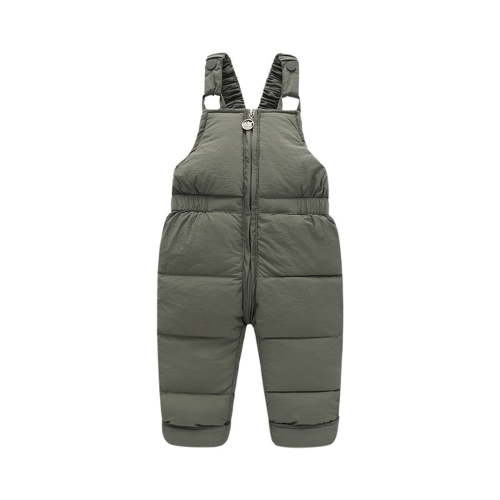 Lenpel Toddler Snow Pants for Girls Boys Thick Warm Zip up Quilted down Puffer Bib Overalls Baby Winter Clothes