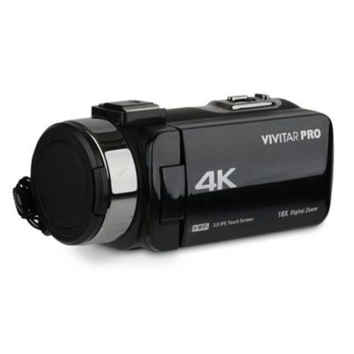 Vivitar 4K Pro Camcorder with 56MP Photos, 18x Zoom, and Infrared Night Vision