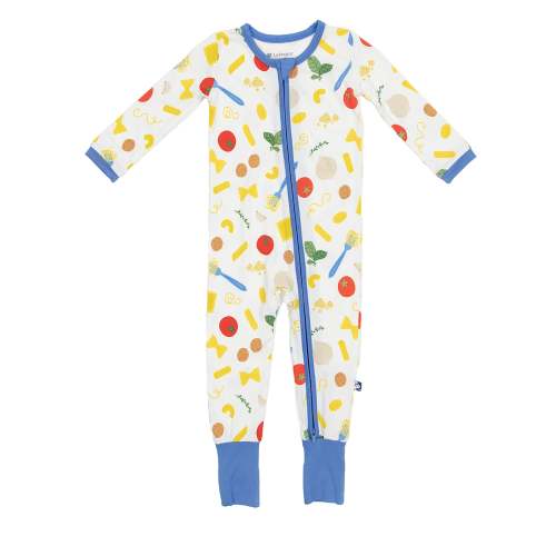 Larkspur Baby | Romper Pajamas | Convertible One Piece in Noodle Doodle