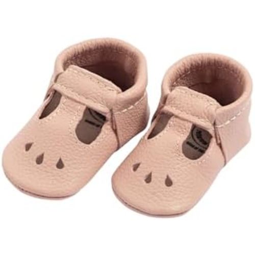 Freshly Picked First Pair Baby Girl Mary Jane Shoes - Leather Baby Moccasins - Soft Sole Baby Shoes, Infant Shoes, Crib Shoes