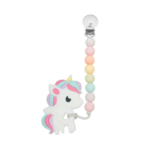 Silicone Teether Set - Rainbow Unicorn