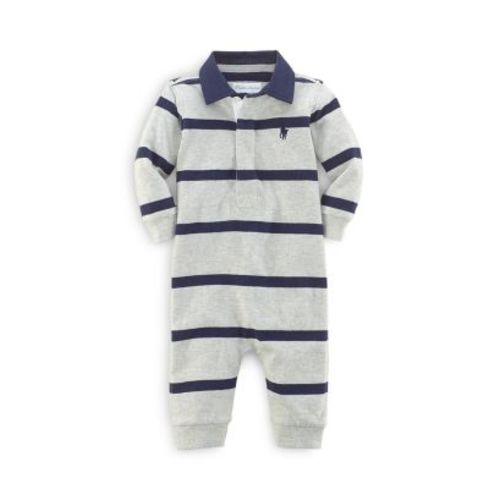 Boys' Rugby Stripe Coverall - Baby