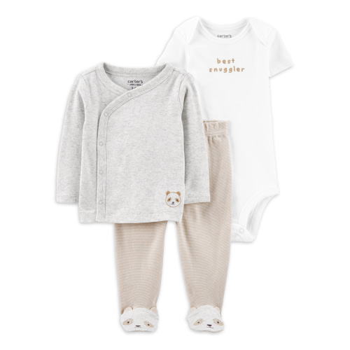 Carter's Child of Mine Unisex Footed Outfit Set, 3-Piece, Sizes Preemie-9M