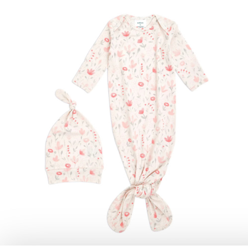 Perennial Baby Gown + Hat Gift Set | aden + anais
