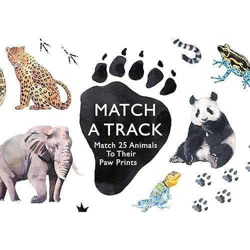Match a Track: Match 25 Animals to Their Paw Prints Cards – March 7, 2017