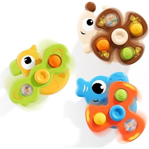 Suction Cup Spinner Airplane Travel Toys for 2 Year Old Boy Girl