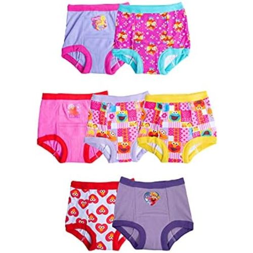 Sesame Street Unisex Toddler Potty Training Pants with Elmo, Cookie Monster and Big Bird with Stickers & Success Chart