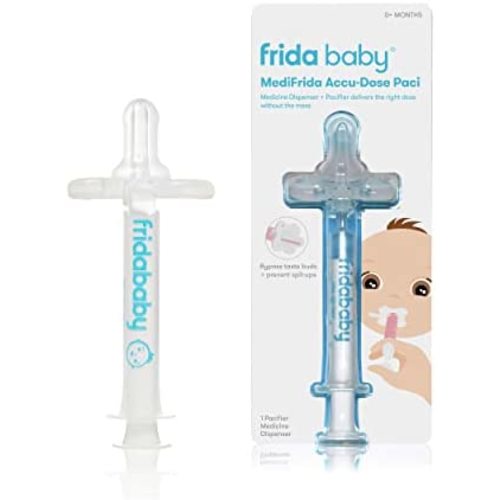 Medi Frida the Accu-Dose Pacifier Baby Medicine Dispenser by FridaBaby, 1 Count (Pack of 1)