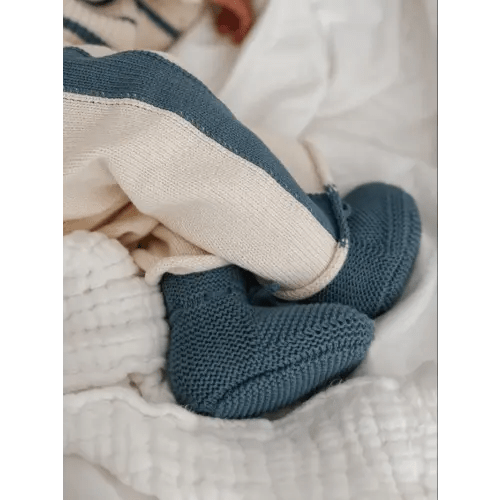 Sock Booties - Denim Blue
