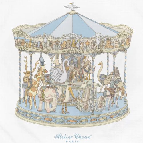 Carré Carousel Swaddle | Blue – HUGBUG Children's Shop