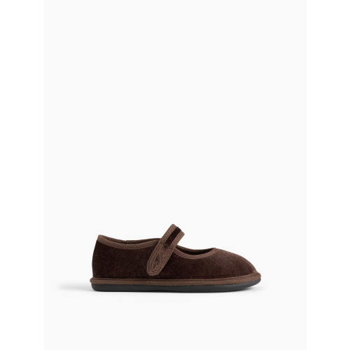 Toddler Velvet Mary Jane Flats