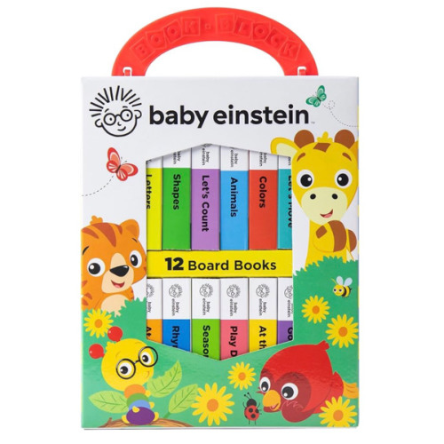 Baby Einstein - My First Library Board Book Block 12-Book Set - First Words, Alphabet, Numbers, and More! - PI Kids