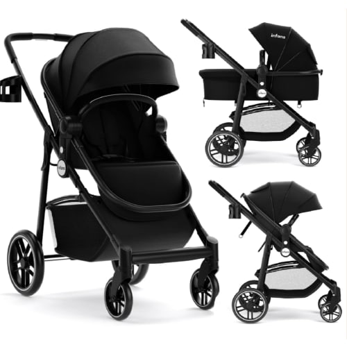 INFANS 2 in 1 Baby Stroller, High Landscape Infant Stroller & Reversib – Infansbaby