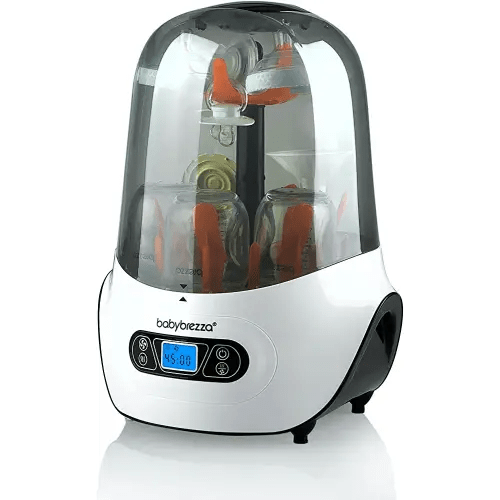 Baby Brezza Baby Bottle Sterilizer and Dryer Machine – Electric Steam Sterilization - Universal Fit - Pacifiers, Glass, Plastic, and Newborn Feeding Bottles