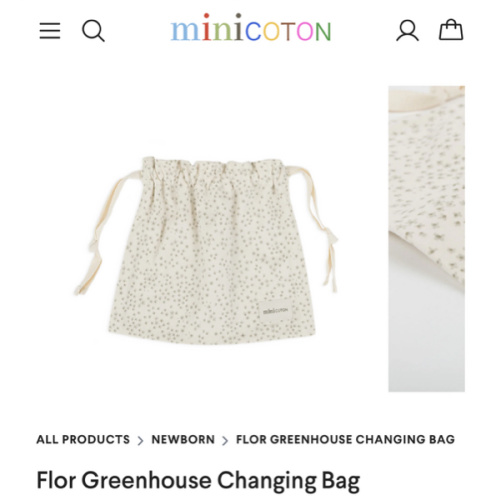 Flor Greenhouse Changing Bag · Minicoton