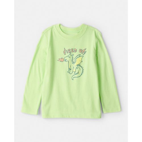 Toddler Boy Dragon Long-Sleeve Graphic Tee - Green | Carter's