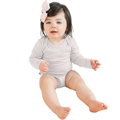 Woolino 100% Superfine Merino Wool Baby Bodysuit - Long Sleeve Bodysuit for Boy and Girl - Tagless Neck Bodysuit for Unisex