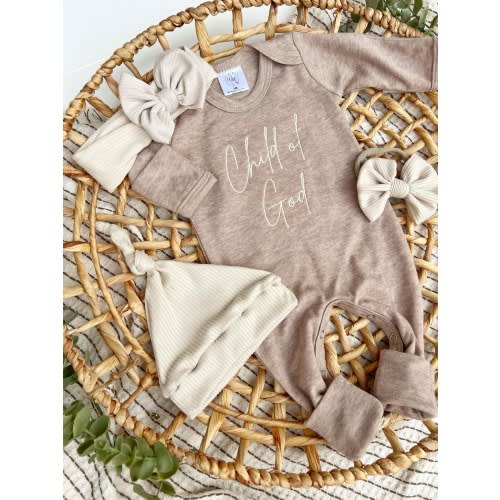 Baby Outfit | Mocha Brown Romper Child of God