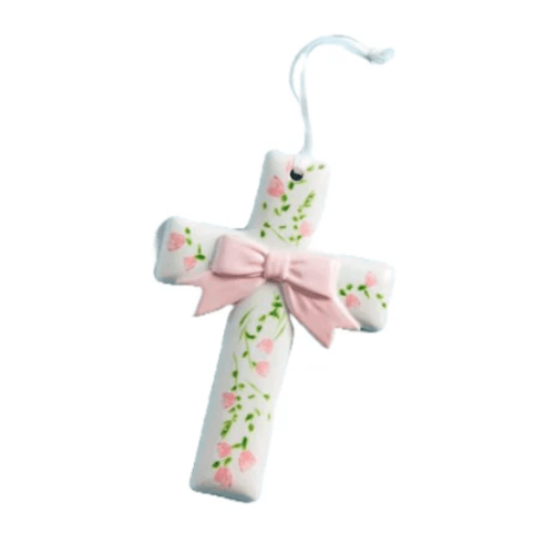 Ceramic Cross - Hot Pink