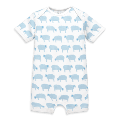 Organic Animal Friends Babysuit Shortie, Newborn