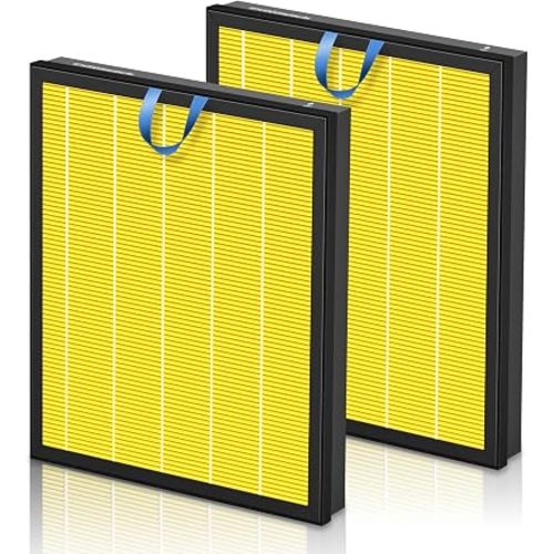 Vital 200S Pet Care Replacement Filter for LEVOIT Vital 200S and Vital 200S-P Air Purifier, High Efficiency Activated Carbon Filter, Vital 200S-RF-PA, 2 Pack, Yellow