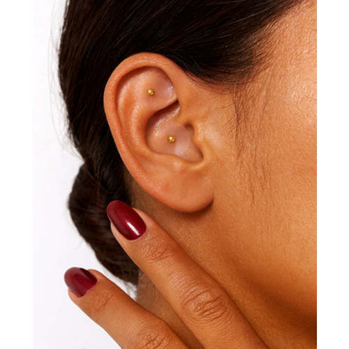 24k Gold Plated Acupressure Ear Seed Kit for Natural Pregnancy Self-Care