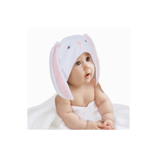 Baby/Infant Luxury Cotton Terry Bunny Hooded Bath Towel