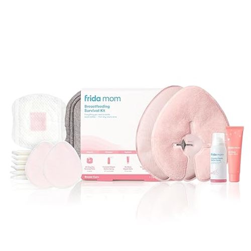 Frida Mom Breastfeeding Survival Kit, 13 Piece Gift Set for Nursing Moms