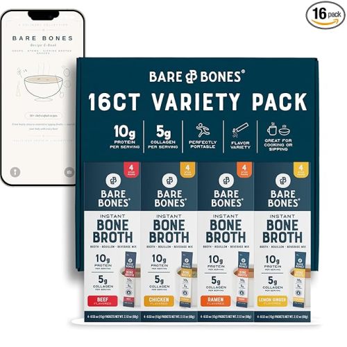 Bare Bones Bone Broth Pwdr Packets