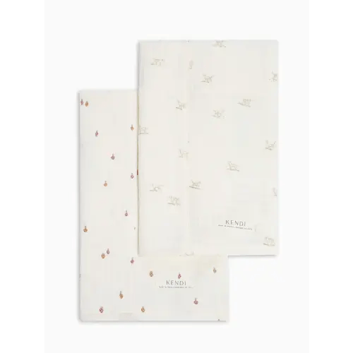 Organic Baby 2-Pack Muslin Burp Cloths