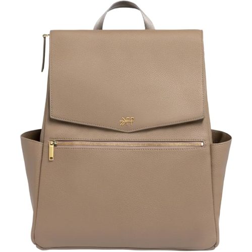 Freshly Picked Classic Diaper Bag II Backpack – Premium Vegan Leather, Large Capacity Baby Bag with Changing Pad, Stylish & Functional for Moms & Dads, Aspen