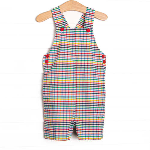 Prep School Plaid Short Romper, Red – Stitchy Fish