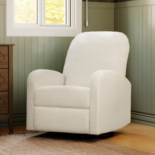 daVinci Calder Manual Swivel Recliner - Cozy Cream Boucle